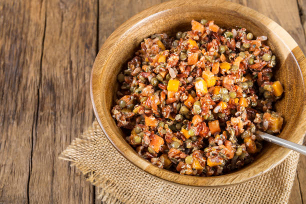 istock Red rice, lentils and butternut squash with carrot and quinoa in 911313812