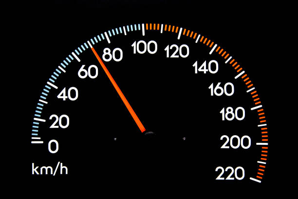 tacho 70 kmh - motor vehicle car speedometer macro stock-fotos und bilder