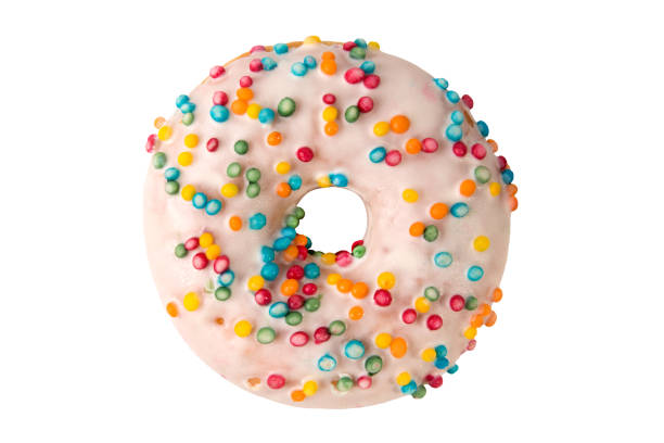 istock Sweet donut isolated on white background 911322918