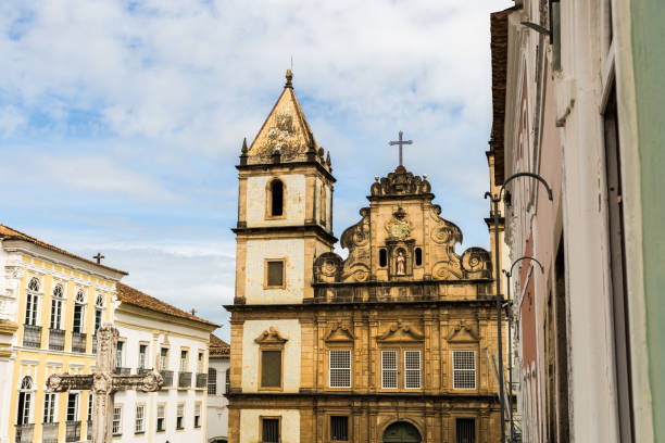 View on the Sao Francisco church, Salvador, Bahia in Brazil The best of Brazil sao francisco church bahia state stock pictures, royalty-free photos & images