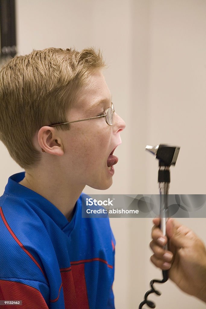 say aahh  Sleep Apnea Stock Photo