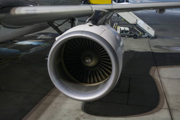 istock engine of passenger airplane waiting in airport 911326016