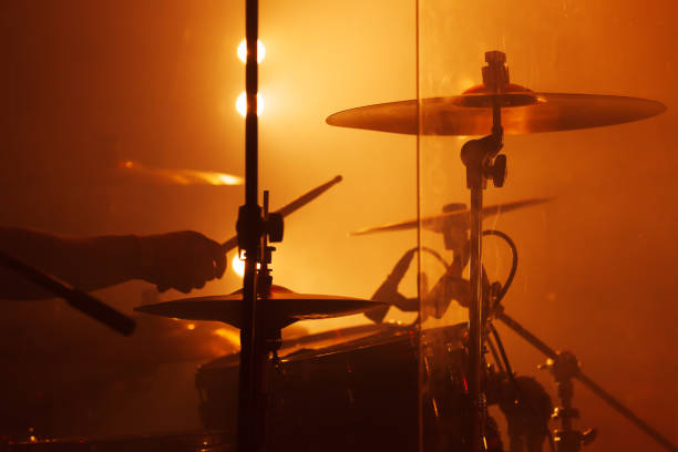 istock Live music photo, drum set with cymbals 911329312