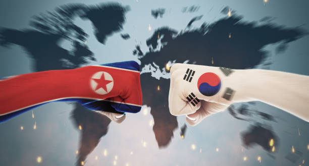 istock Conflicts Between Countries - North Korea and South Korea 911330172