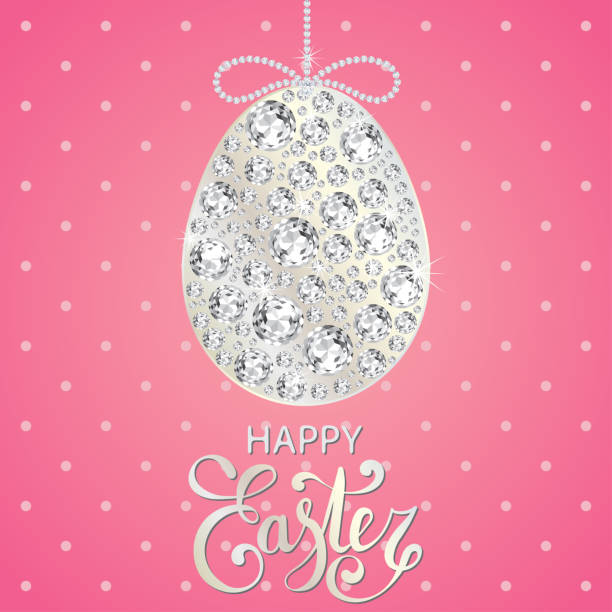 Diamond Easter Egg Decoration Stock Illustration - Download Image Now -  Easter, Art, Border - Frame - iStock