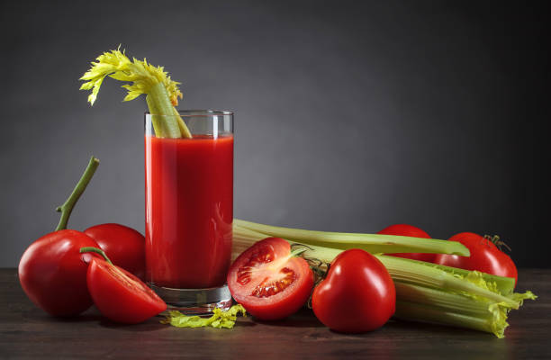 istock Bloody Mary cocktail garnished with a celery sick . 911344846