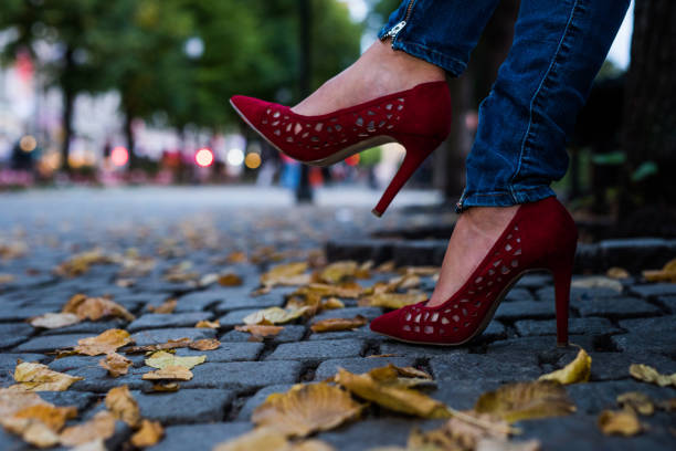 80+ High Heels Cobblestone Street Red Stock Photos, Pictures & Royalty ...