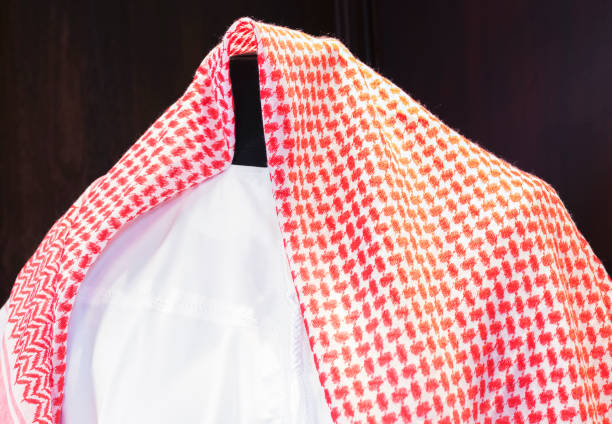 Dish dahs and headscarf worn on a mannequin