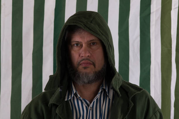 istock portrait of a man on a striped background 911358620