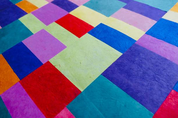 istock Colorful diy paper pieces background 911394014