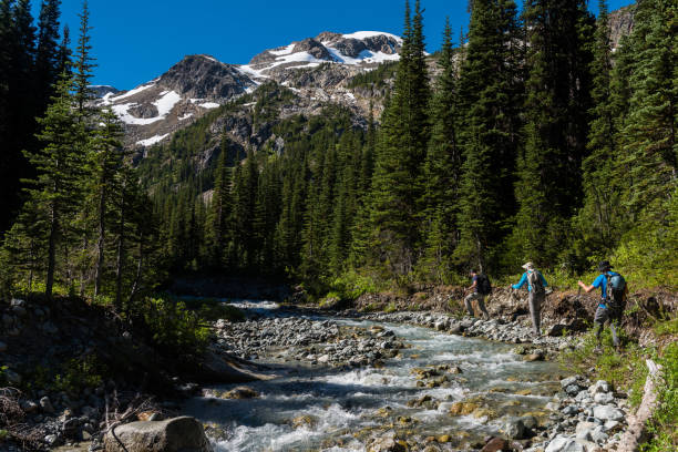 istock Trekking in a beautiful mountain range 911397812