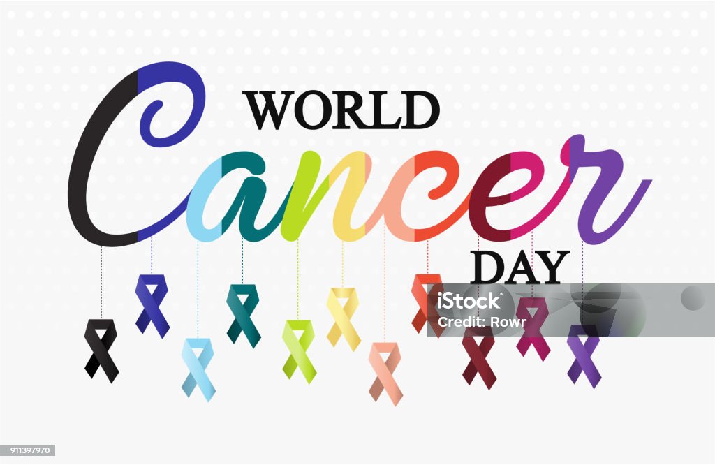World Cancer day World Cancer Day card or background. vector illustration. Cancer - Illness stock vector