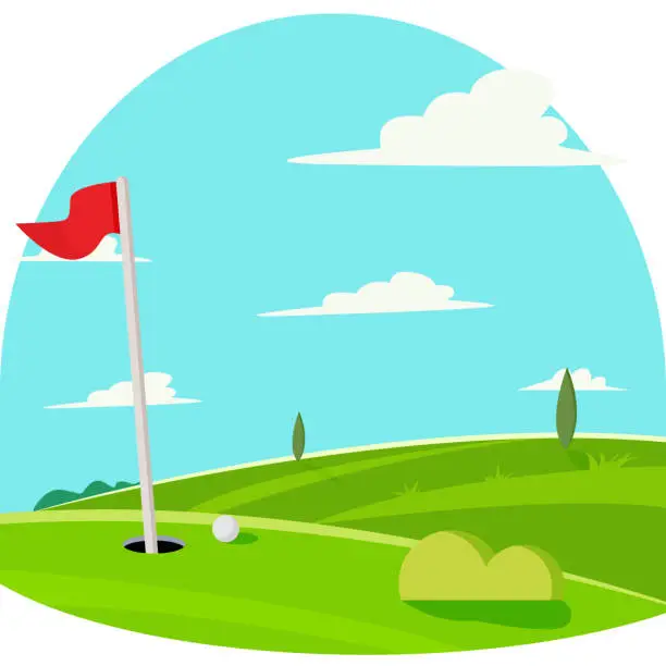 Vector illustration of Golf background