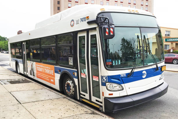 Transit bus stock photo