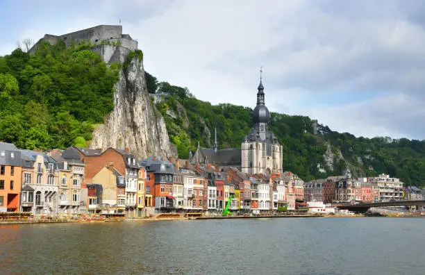 Beautiful small town Dinant in Belgium.