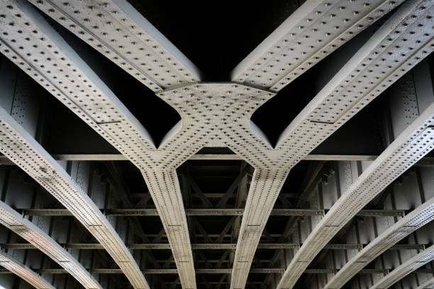 istock Steel bridge beams. 911412170