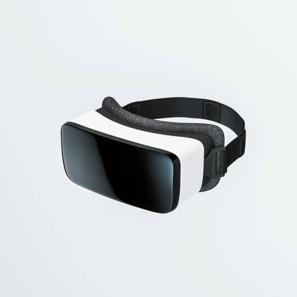 VR virtual reality headset VR virtual reality headset, 3d rendering virtual reality stock pictures, royalty-free photos & images