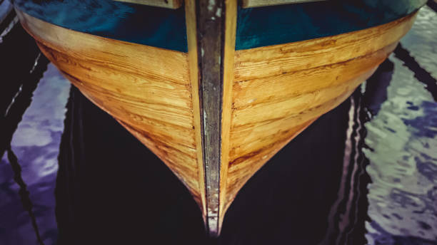 istock Wooden boat bow 911416076