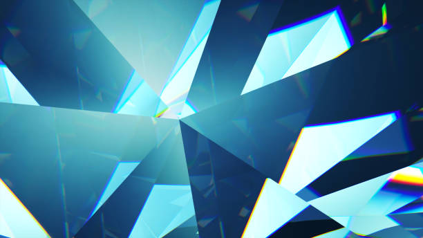 istock Slowly rotating diamond, close up. beautiful 3d illustration 911420152