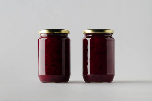 istock Pickled Beets Jar Mock-Up - Two Jars 911423106