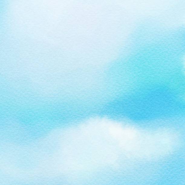 istock Abstract blue watercolor paint on white paper texture background. 911423536