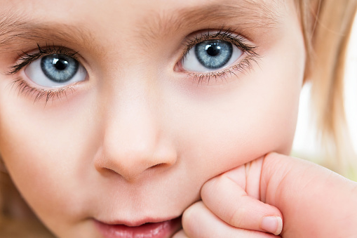 Close-up portrait of a child