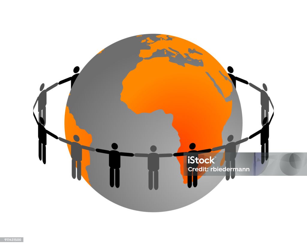 Global Connection Stock Illustration - Download Image Now - Africa ...