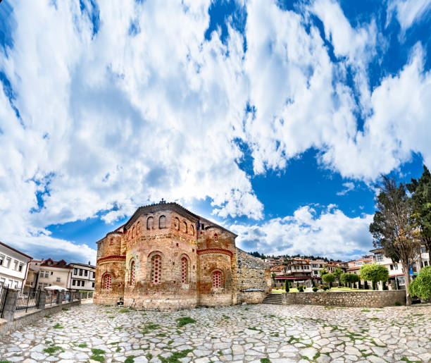 istock Ohrid, Macedonia, Ancient Church Saint Sophia 911441968