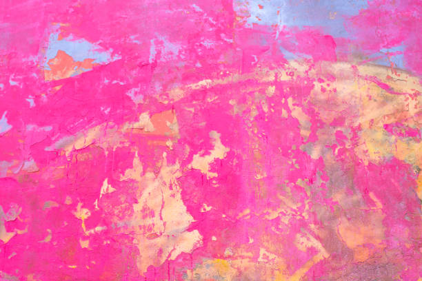 istock Concrete wall painted in different colors - texture, background 911442422