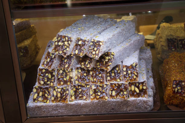 istock Traditional turkish delight rahat lokum 911445672