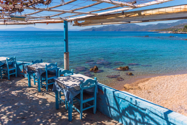 istock Tavern by the sea in Greece 911447966