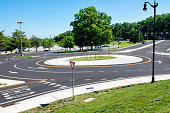 Traffic Roundabout Intersection