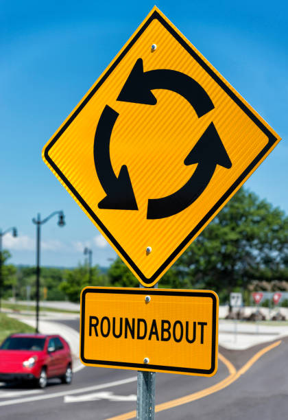 istock Traffic Roundabout Sign 911450654