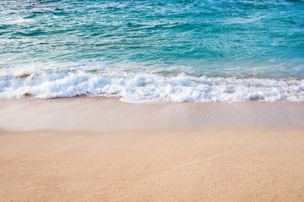 sandy beach of Sunset Beach in Oahu, Hawaii, background