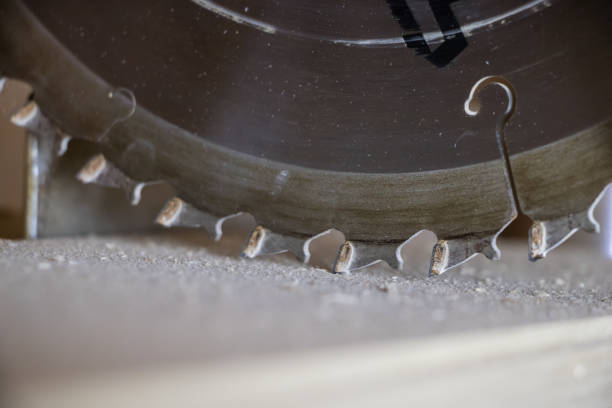 istock Circular saw cutting wood 911469270