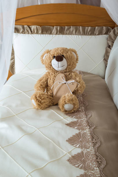 istock Crib in the children's room. 911474010