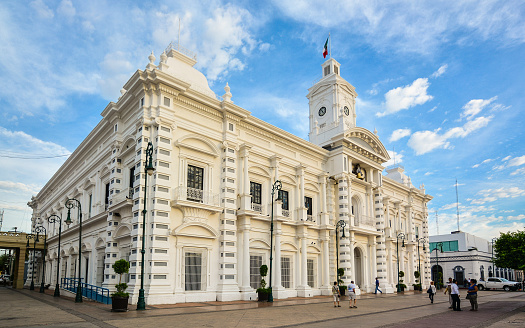 Hermosillo, Mexico - Oct. 28, 2016: Governor's Palace. This official residence of the governor of the state of Sonora, Mexico was built in the 1950s.