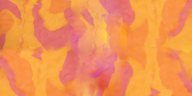 istock Background with fingerprints made from Play Clay. 911480472