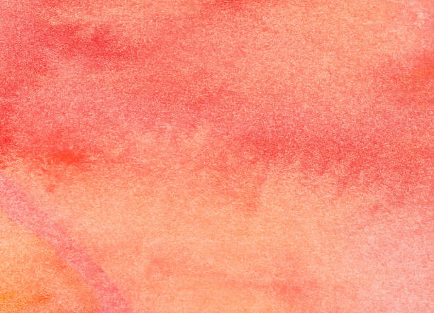 istock Background - watercolor painting in orange and red 911481082
