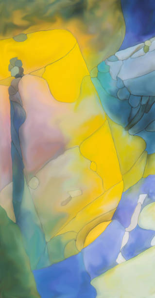 istock Abstract digital painted fantasy figure or background 911500032