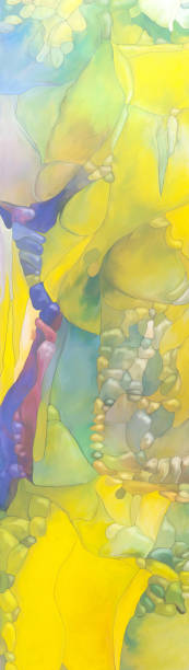 istock Abstract digital painted fantasy landscape or background 911500130