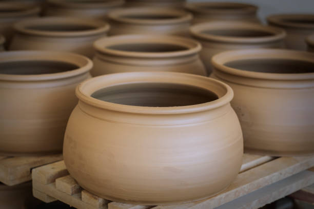istock Handmade pottery. Traditional Ceramic Jugs. Handmade Ceramic Pottery 911500228