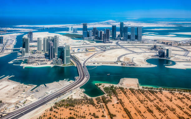 istock Aerial shoot of Abu Dhabi Corniche 911501088