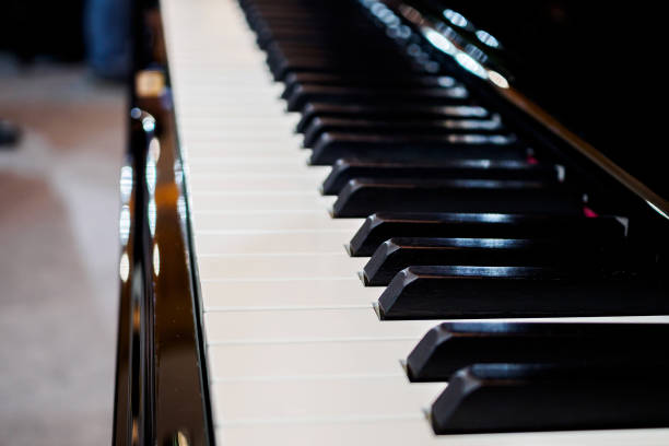 istock Piano keyboard background musical instrument 911535236