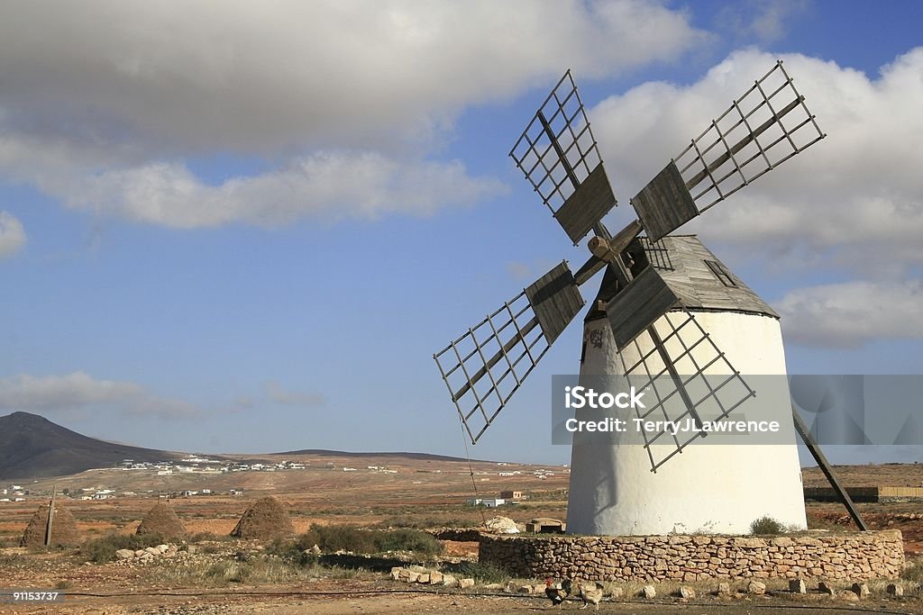 Windmühlen, Fuerteventura - Lizenzfrei Atlantikinseln Stock-Foto