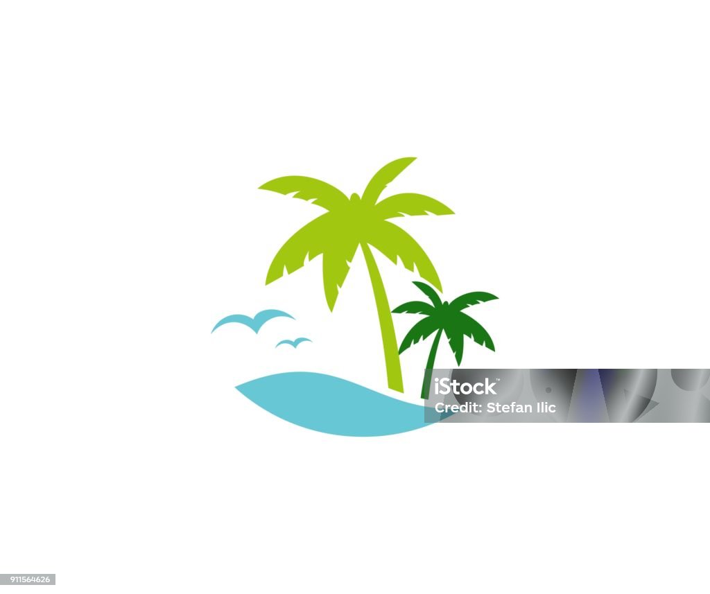 Palm summer icon This illustration/vector you can use for any purpose related to your business. Palm Tree stock vector