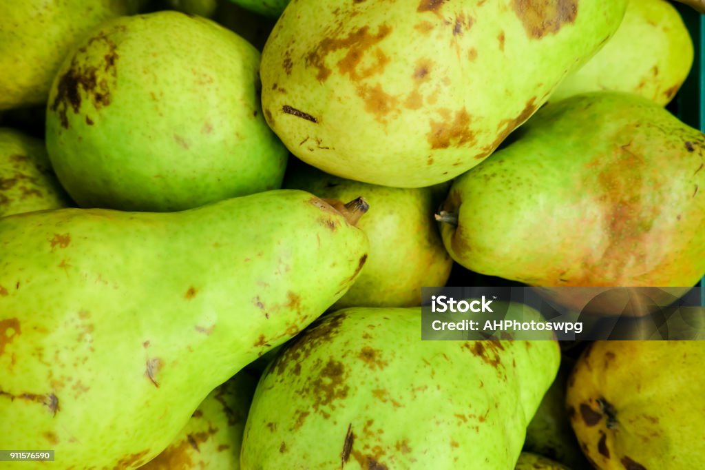 barlett pear a pile of pear Imperfection Stock Photo