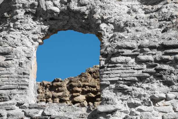 Ancient Window in Black and White and Color