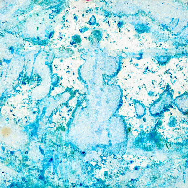 istock Abstract watercolor background. Blue background. 911589770