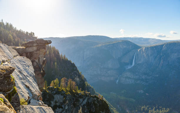 istock Upper and Lower Yosemite Falls in Yosemite National Park - View from Glacier View Point - California, USA 911601536